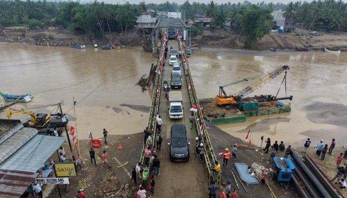 Jembatan Bailey Kutablang Rampung, Akses Medan–Banda Aceh Pulih