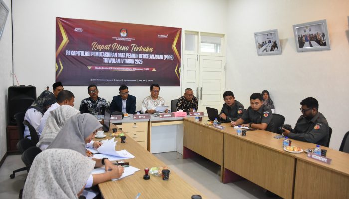 KIP Kota Lhokseumawe Tetapkan Data Pemilih PDPB Triwulan IV