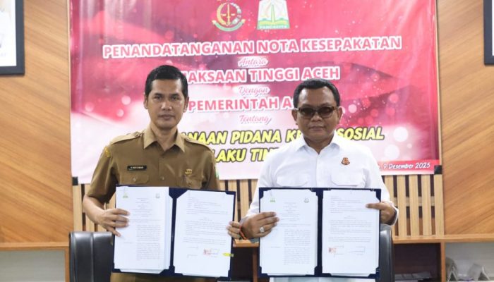 Aceh dan Kejati Sepakat Terapkan Pidana Kerja Sosial