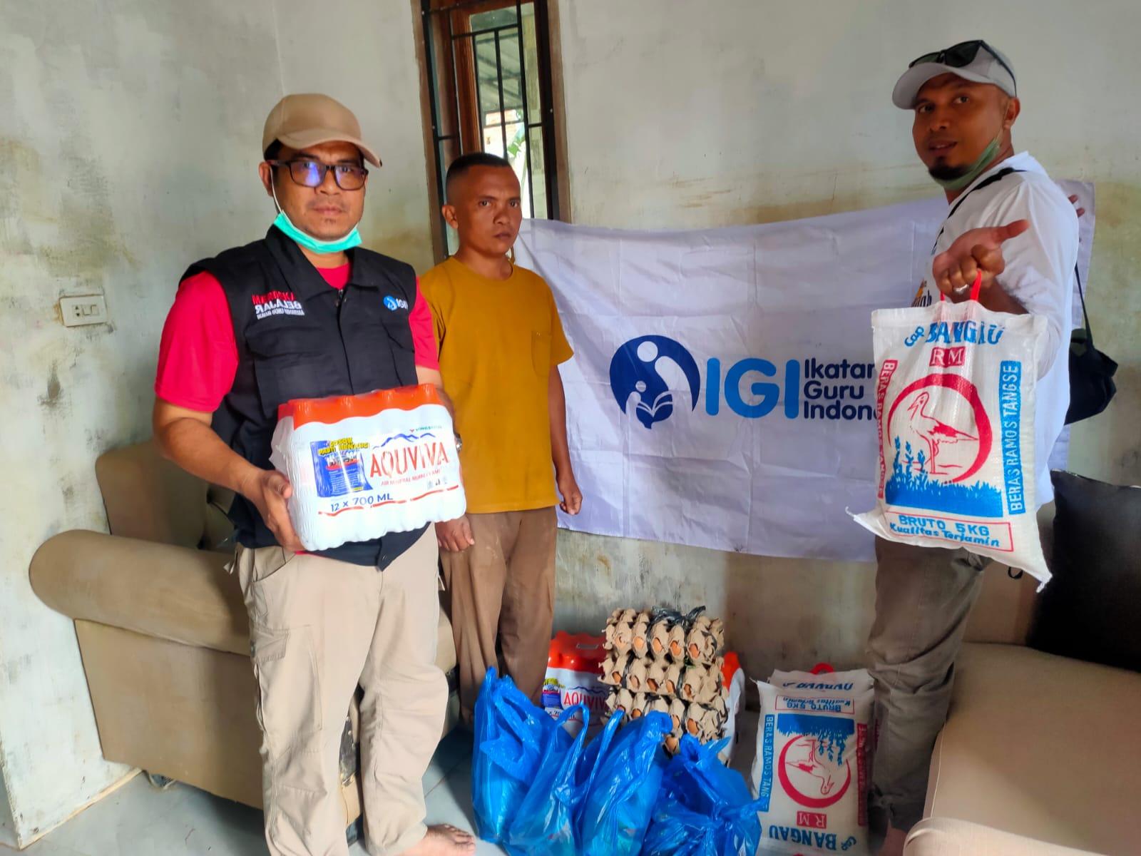 IGI Aceh Utara Bergerak Bantu Guru Korban Banjir