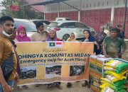 Komunitas Rohingya Medan menyalurkan bantuan Rp127 juta bagi korban banjir di Aceh Timur dan Aceh Tamiang