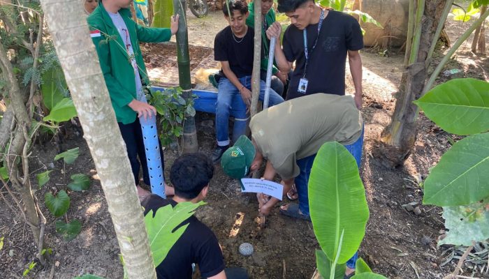 Mahasiswa KKN Unimal Dorong Pelestarian Lingkungan Lewat Biopori