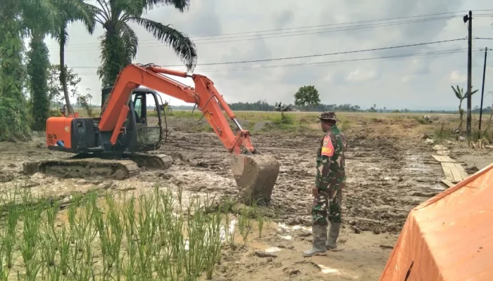 Lahan Huntara Desa Paya Tukai Langkahan Mulai Dibersihkan