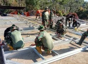 TNI Kejar Target 33 Huntara untuk Korban Bencana Bener Meriah