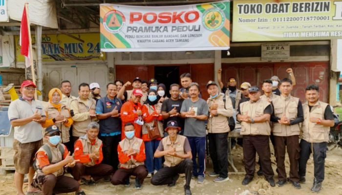 Pramuka Jateng Bantu Pemulihan Pascabencana Aceh Tamiang