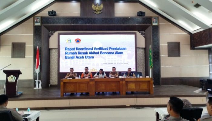 Pemkab Aceh Utara Pastikan Akurasi Data Rumah Rusak Pascabanjir