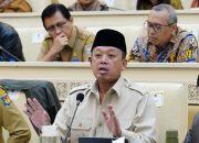Menteri ATR/BPN Nusron Wahid dalam Rapat Kerja dan Rapat Dengar Pendapat (RDP) bersama Komisi II DPR RI di Gedung DPR RI