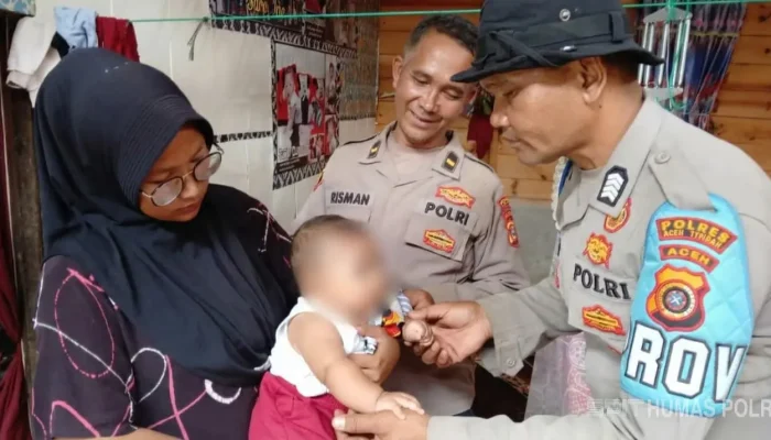 Polres Aceh Tengah Tembus Daerah Terisolir, Klarifikasi Laporan Bayi Sakit