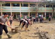 Brimob Gerak Cepat, SDN 1 Karang Baru Siap Digunakan Kembali