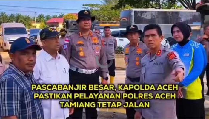 Kapolda Aceh Tinjau Kesiapan Pelayanan Polres Aceh Tamiang Pascabanjir