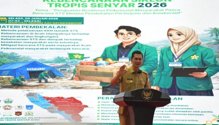 KKN Kebencanaan USK, Sekda Aceh Minta Mahasiswa Turun Langsung