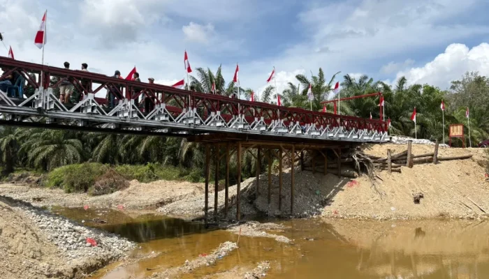 Jembatan Bailey Alue Leuhob Cot Girek Resmi Difungsikan