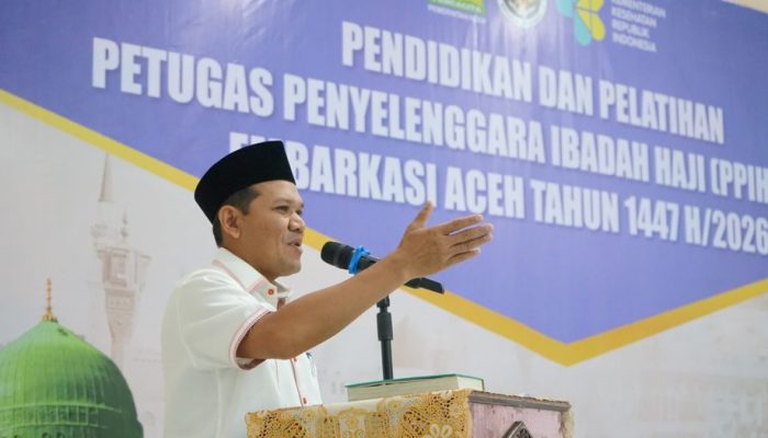 Wagub Aceh Buka Diklat PPIH, Tekankan Profesionalisme Layanan Haji