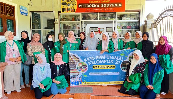 Mahasiswa KKN UNIMAL Bantu Bordir Ulee Madon Go Digital