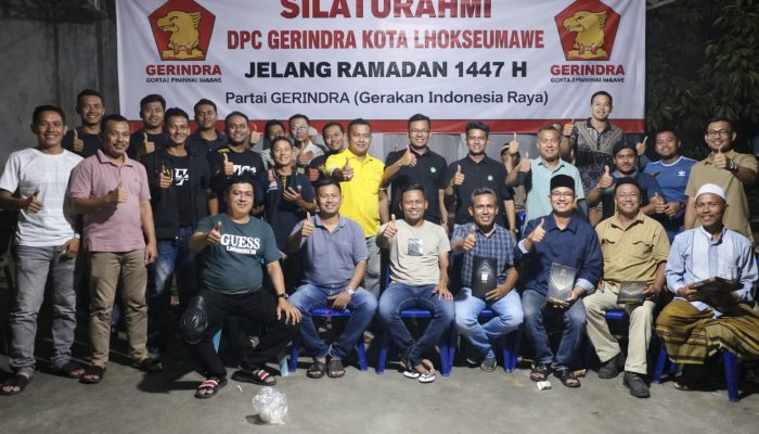 Gerindra Lhokseumawe Gelar Silaturahmi dan Konsolidasi Jelang Ramadan 1447 H