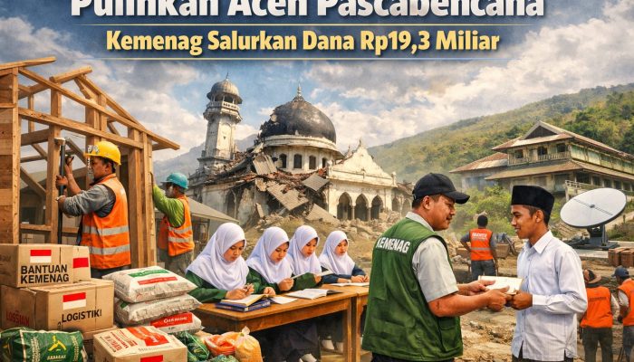 Kemenag Salurkan Rp19,3 Miliar untuk Pemulihan Fasilitas Keagamaan dan Pendidikan