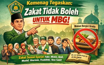 Kemenag Tegaskan: Zakat Tidak Boleh untuk MBG!
