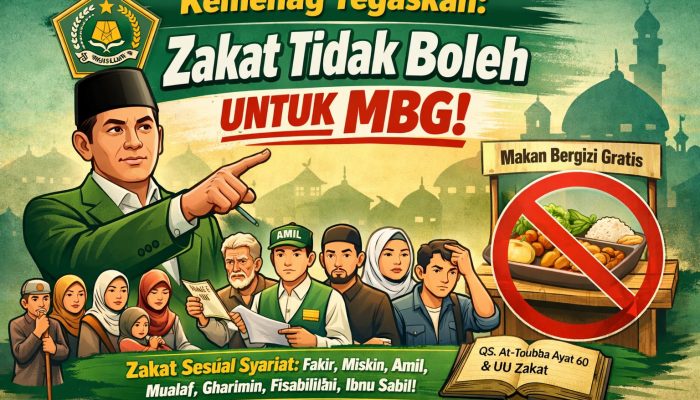 Kemenag Tegaskan: Zakat Tidak Boleh untuk MBG!