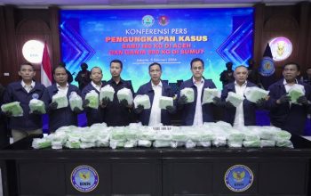 BNN Gagalkan Dua Penyelundupan Besar, 360 Kg Narkotika Disita
