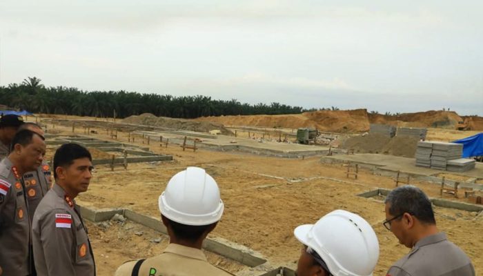 Kapolda Aceh Tinjau Pembangunan Huntap Polri di Aceh Tamiang
