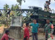 TNI Bangun Jembatan Bailey, Akses Warga Teupin Rusep Pulih