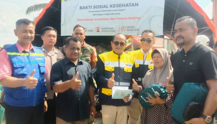 BPH Migas Gelar Baksos Kesehatan dan Trauma Healing di Huntara