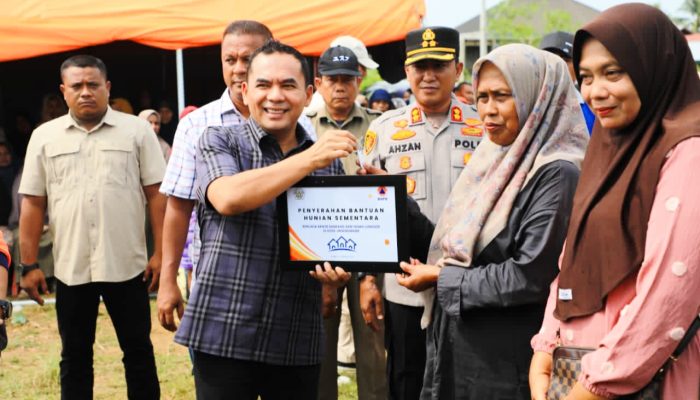 Korban Banjir di Lhokseumawe Tempati Huntara