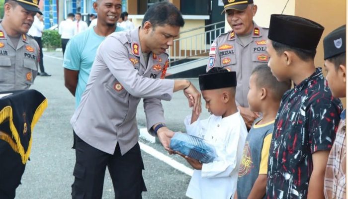 Sambut Ramadan, Polres Aceh Jaya Gelar Meugang dan Santuni Yatim