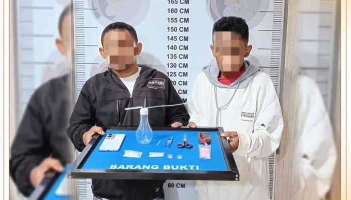 Penggerebekan Dini Hari, Dua Pengedar Sabu Ditangkap