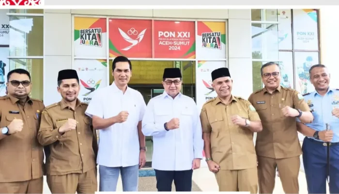 Sekda Aceh Sambut Menekraf di Bandara SIM