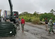 Di Hari Meugang, TNI Pacu Pembangunan Jembatan Bailey
