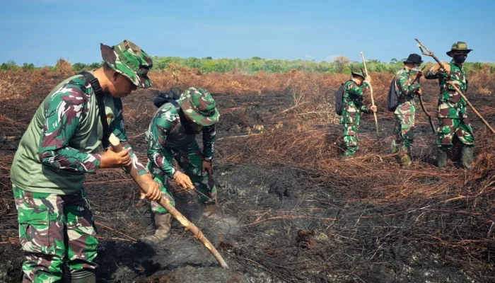TNI–Polri dan BPBD Siaga Cegah Api Susulan Karhutla Aceh Barat