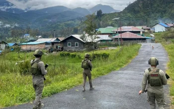 Patroli Intensif Satgas Damai Cartenz Amankan Distrik Sinak