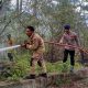 Personel Brimob Ikut Padamkan Kebakaran Lahan di Gayo Lues