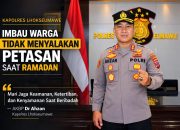 Kapolres Lhokseumawe Imbau Warga Tidak Menyalakan Petasan Saat Ramadan