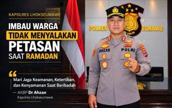 Kapolres Lhokseumawe Imbau Warga Tidak Menyalakan Petasan Saat Ramadan