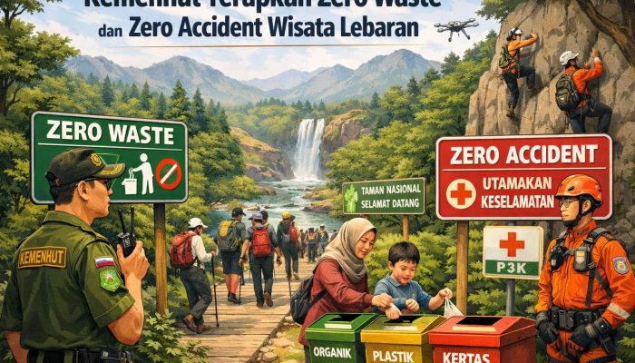 Kemenhut Terapkan Zero Waste dan Zero Accident Wisata Lebaran