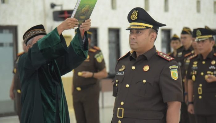 Kajati Aceh Lantik Wisnu Murtopo sebagai Kajari Aceh Besar