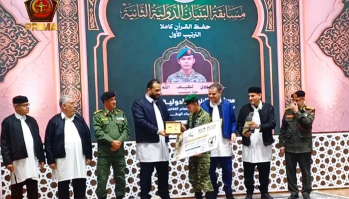 Prada Nawawi Juara 1 Hafalan Alquran di Libya