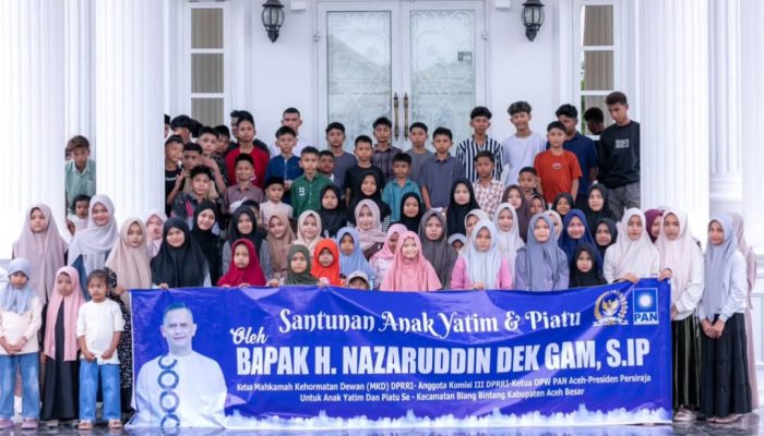 Dek Gam Santuni 165 Anak Yatim di Blang Bintang