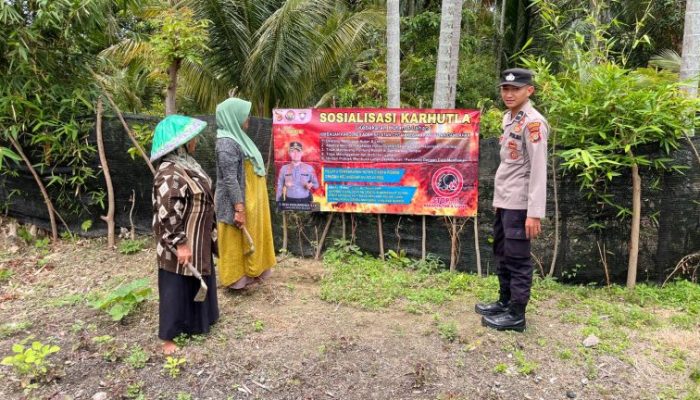 Gencarkan Pencegahan Karhutla, Polisi Larang Petani Bakar Lahan