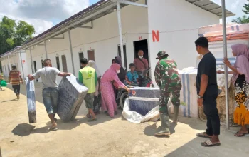 BNPB Salurkan Kasur Lipat bagi Korban Banjir Aceh Utara