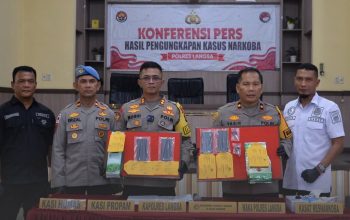 Polres Langsa Tangkap Empat Kurir, Sita Dua Kilogram Sabu