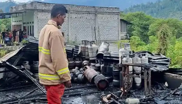 Pangkalan Gas Elpiji Terbakar di Aceh Tengah, Bangunan Ludes