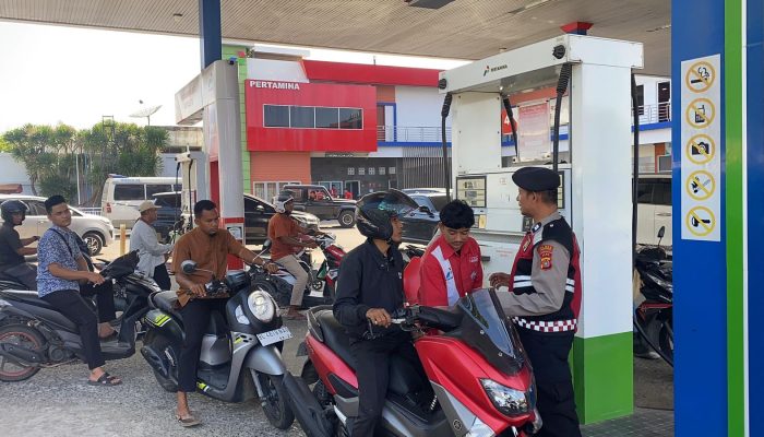 Polisi Tertibkan Antrean BBM, Antisipasi Panic Buying di Lhokseumawe