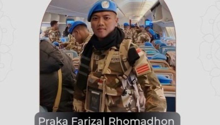 Prajurit Yonif 113/JS Aceh Gugur Terkena Serangan Proyektil di Lebanon Selatan