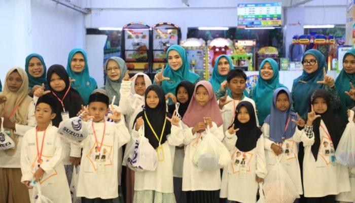 100 Anak Yatim Lhokseumawe Bahagia Belanja Lebaran Gratis