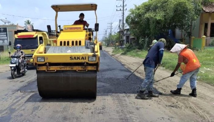 BPJN Aceh Kebut Tambal Lubang Jalan Nasional Jelang Mudik Lebaran