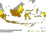 Peta Prediksi Sifat Musim Kemarau 2026 Badan Meteorologi Klimatologi, dan Geofisika (BMKG)