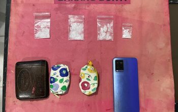 Empat paket sabu siap edar seberat 8,97 gram yang berhasil disita Tim Opsnal Satresnarkoba Polres Aceh Utara dalam operasi di Kecamatan Syamtalira Aron